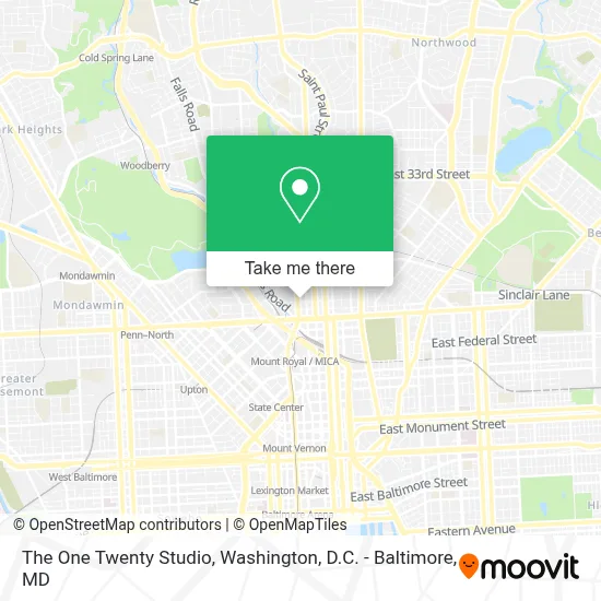 The One Twenty Studio map