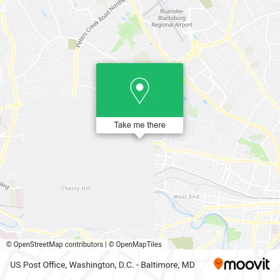 Us Post Office map