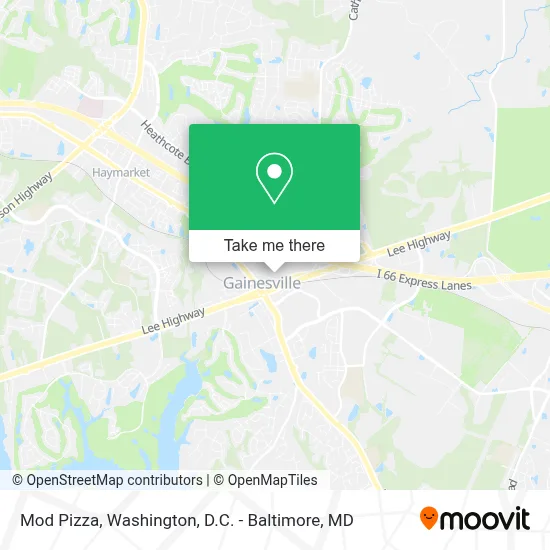 Mod Pizza map