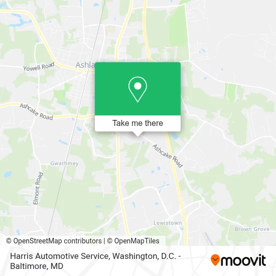 Harris Automotive Service map