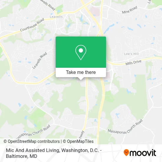 Mic And Assisted Living map
