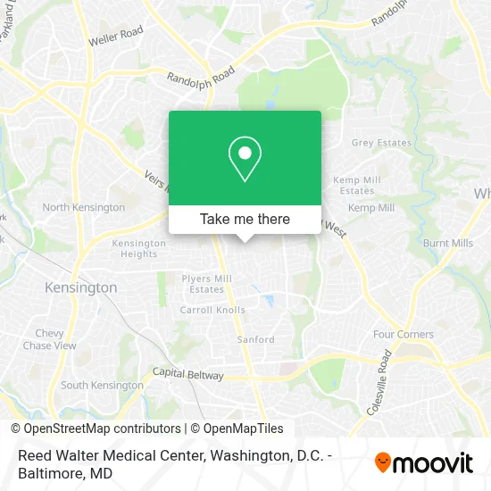 Reed Walter Medical Center map