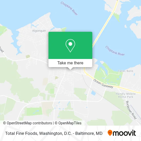 Total Fine Foods map