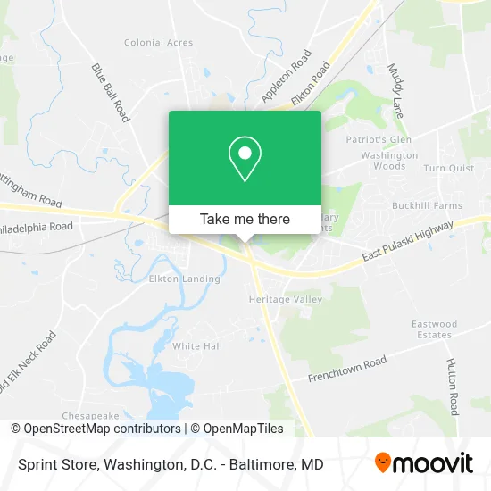Sprint Store map