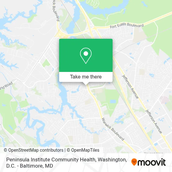 Peninsula Institute Community Health map