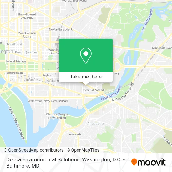 Decca Environmental Solutions map