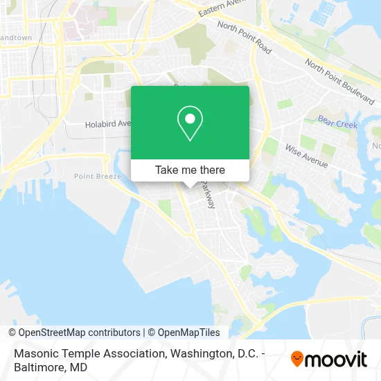 Masonic Temple Association map