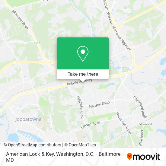 American Lock & Key map
