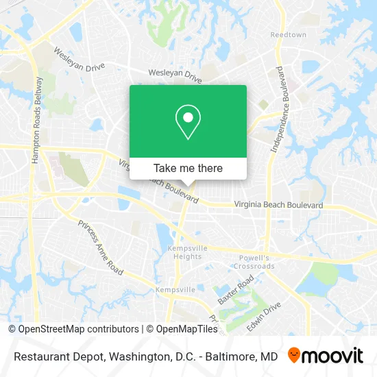 Restaurant Depot map