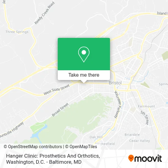 Hanger Clinic: Prosthetics And Orthotics map