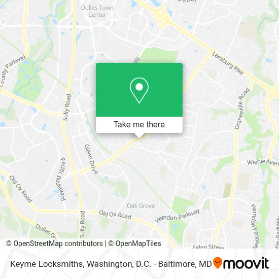 Keyme Locksmiths map