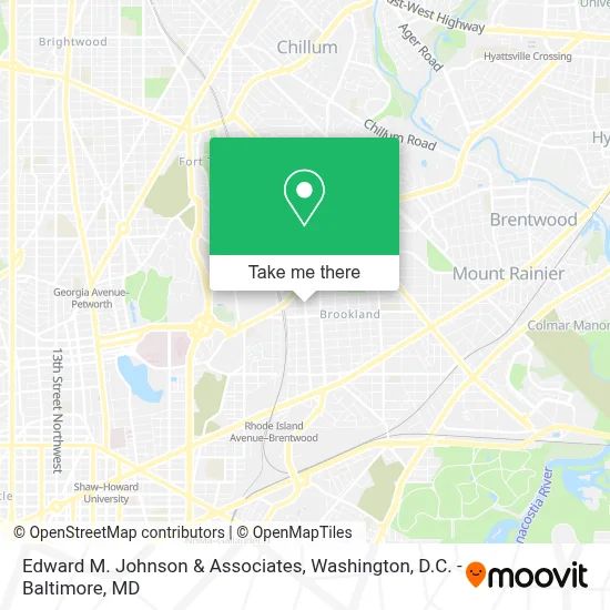 Edward M. Johnson & Associates map