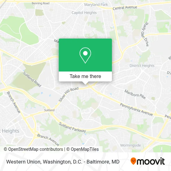 Western Union map