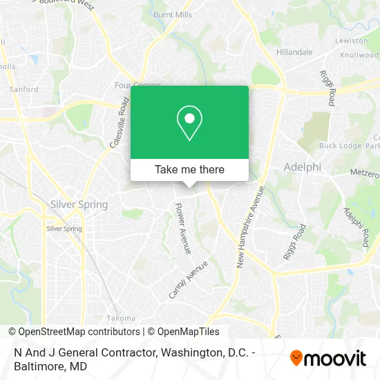 N And J General Contractor map