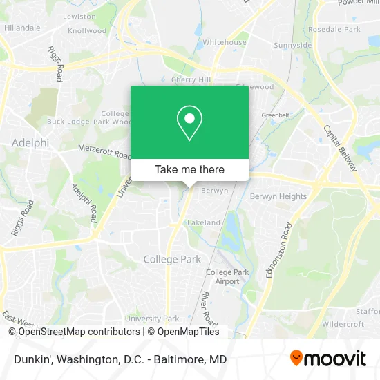 Dunkin' map