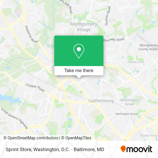 Sprint Store map