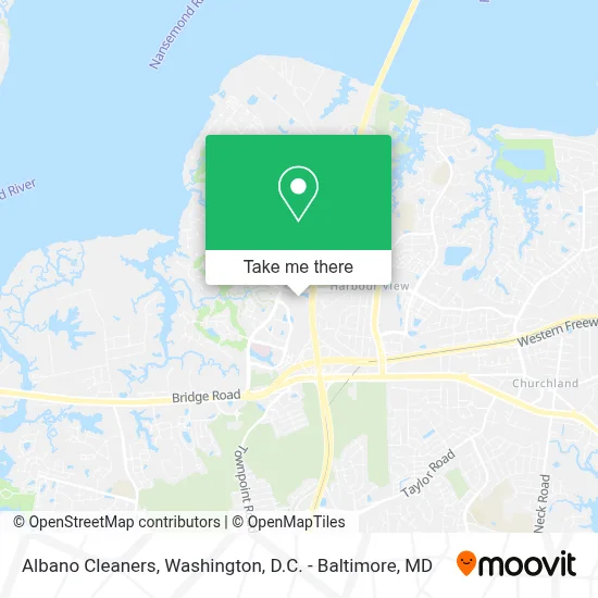 Albano Cleaners map