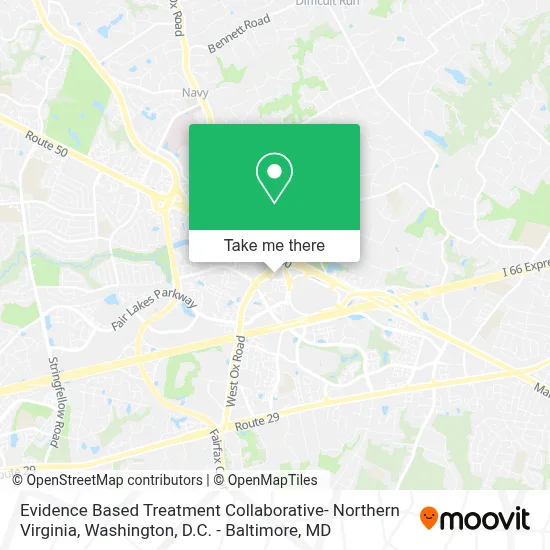 Evidence Based Treatment Collaborative- Northern Virginia map