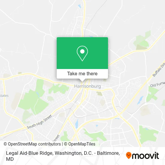 Legal Aid-Blue Ridge map
