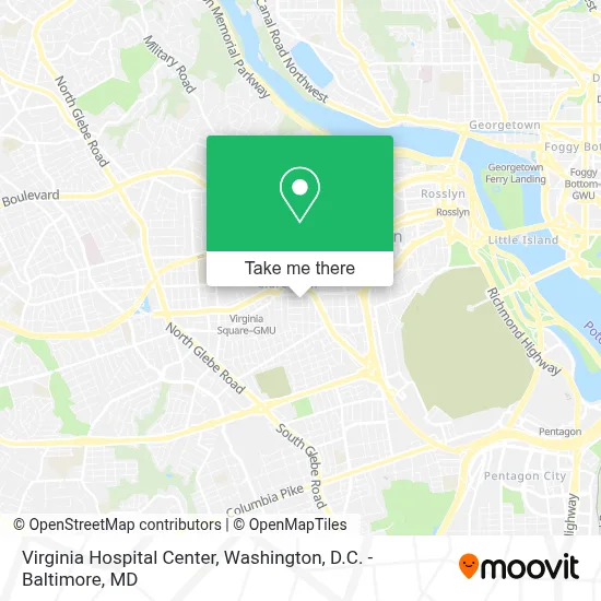 Virginia Hospital Center map
