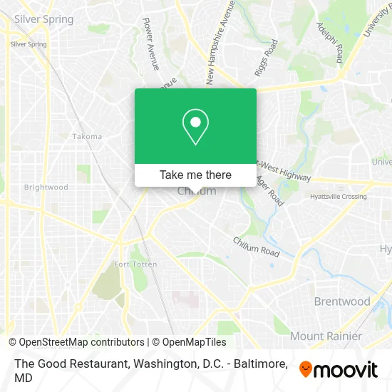 The Good Restaurant map