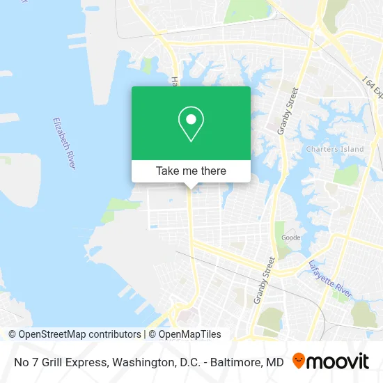 No 7 Grill Express map