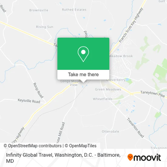 Infinity Global Travel map