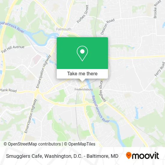Smugglers Cafe map