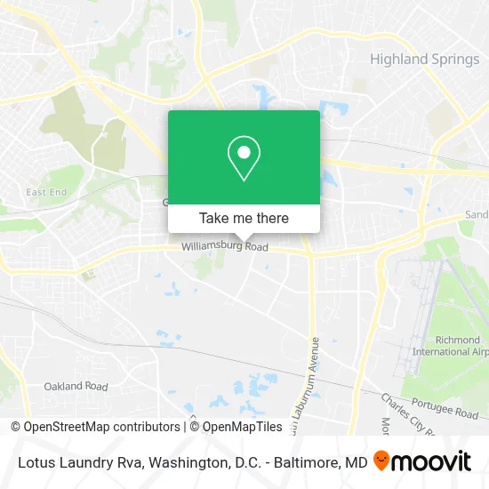 Lotus Laundry Rva map