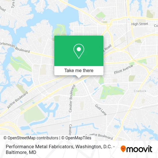 Performance Metal Fabricators map