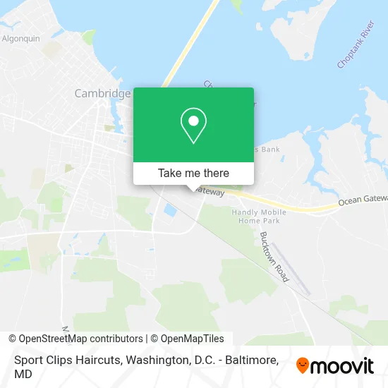 Sport Clips Haircuts map
