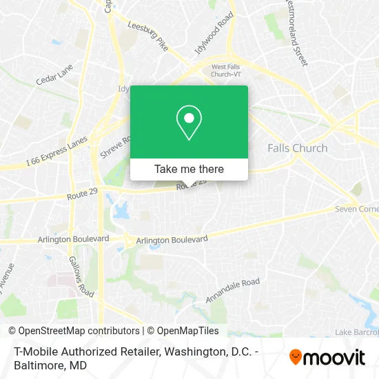 T-Mobile Authorized Retailer map