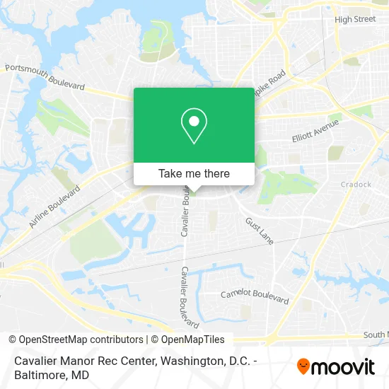 Cavalier Manor Rec Center map