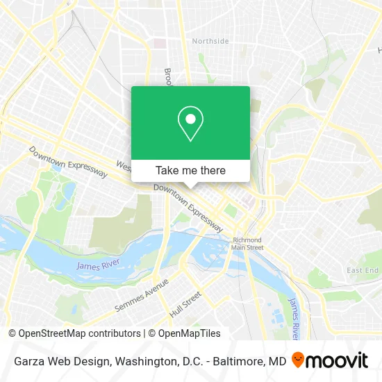 Garza Web Design map