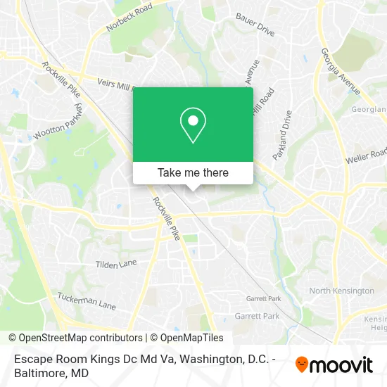 Escape Room Kings Dc Md Va map