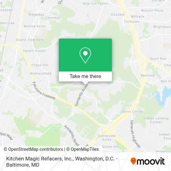Kitchen Magic Refacers, Inc. map