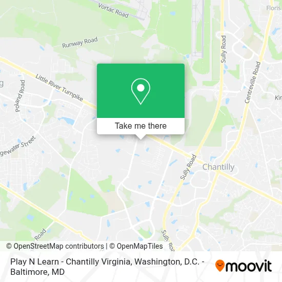 Play N Learn - Chantilly Virginia map