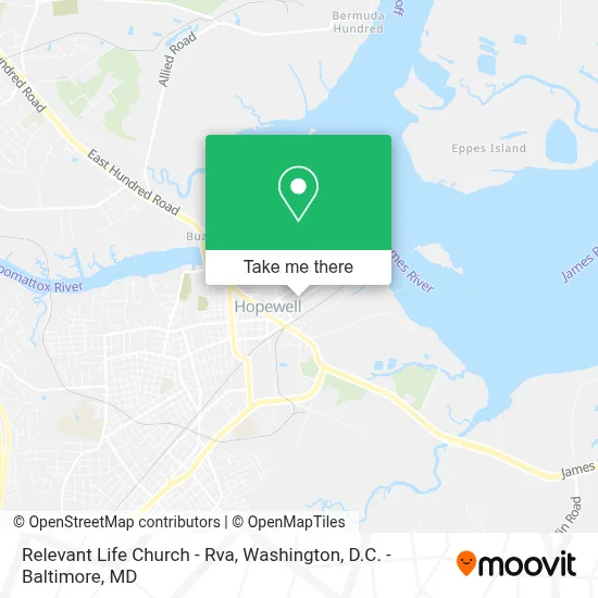 Relevant Life Church - Rva map