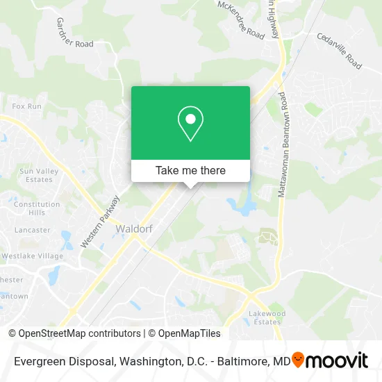 Evergreen Disposal map
