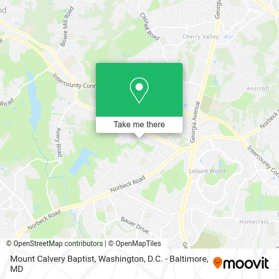 Mount Calvery Baptist map