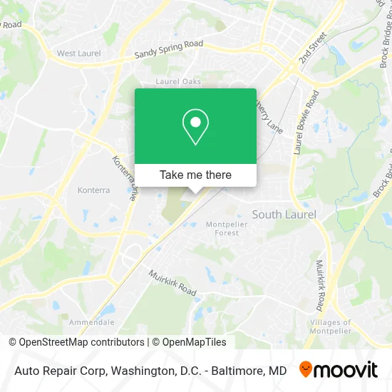 Auto Repair Corp map