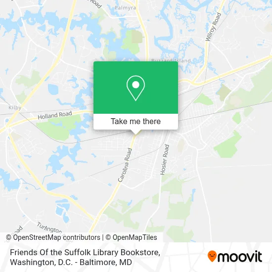 Friends Of the Suffolk Library Bookstore map