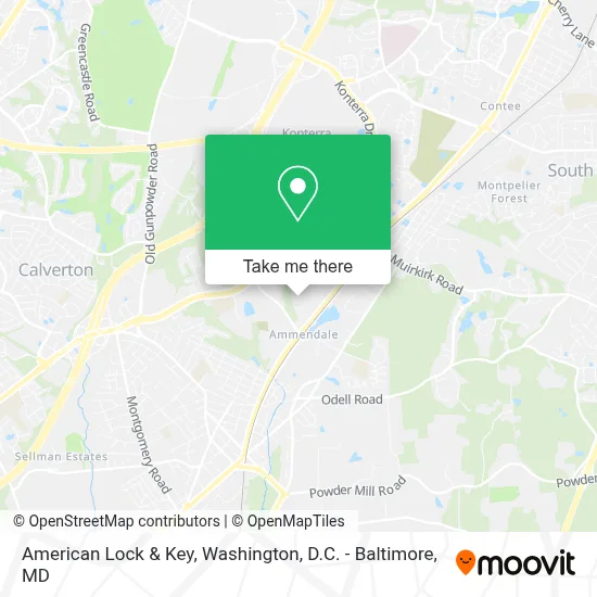 American Lock & Key map