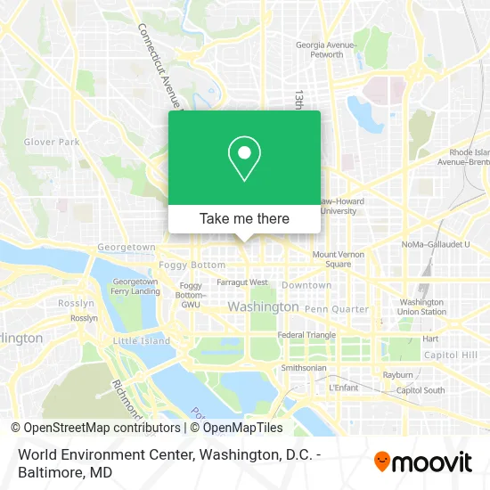 World Environment Center map