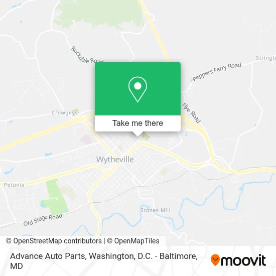 Advance Auto Parts map