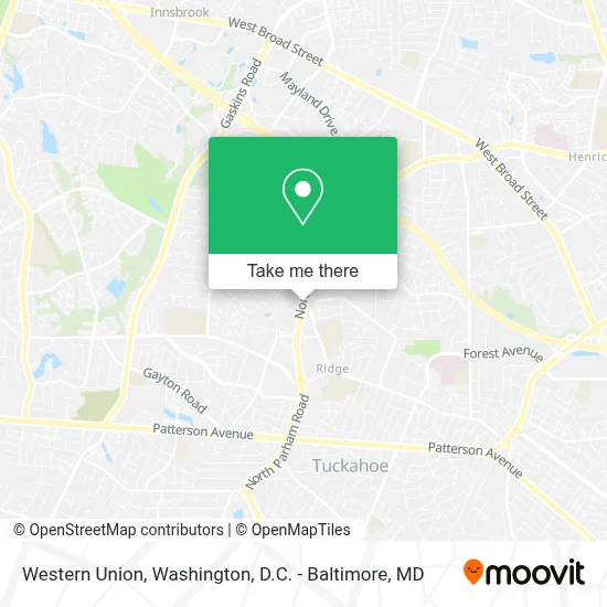 Western Union map