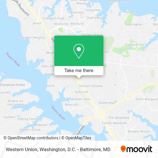 Western Union map
