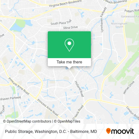 Public Storage map