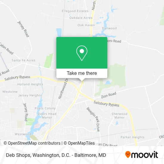 Deb Shops map