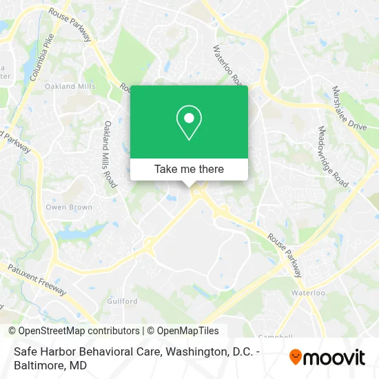 Safe Harbor Behavioral Care map